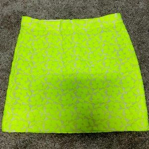 J Crew Postage Stamp mini skirt in Neon Floral Size 0
